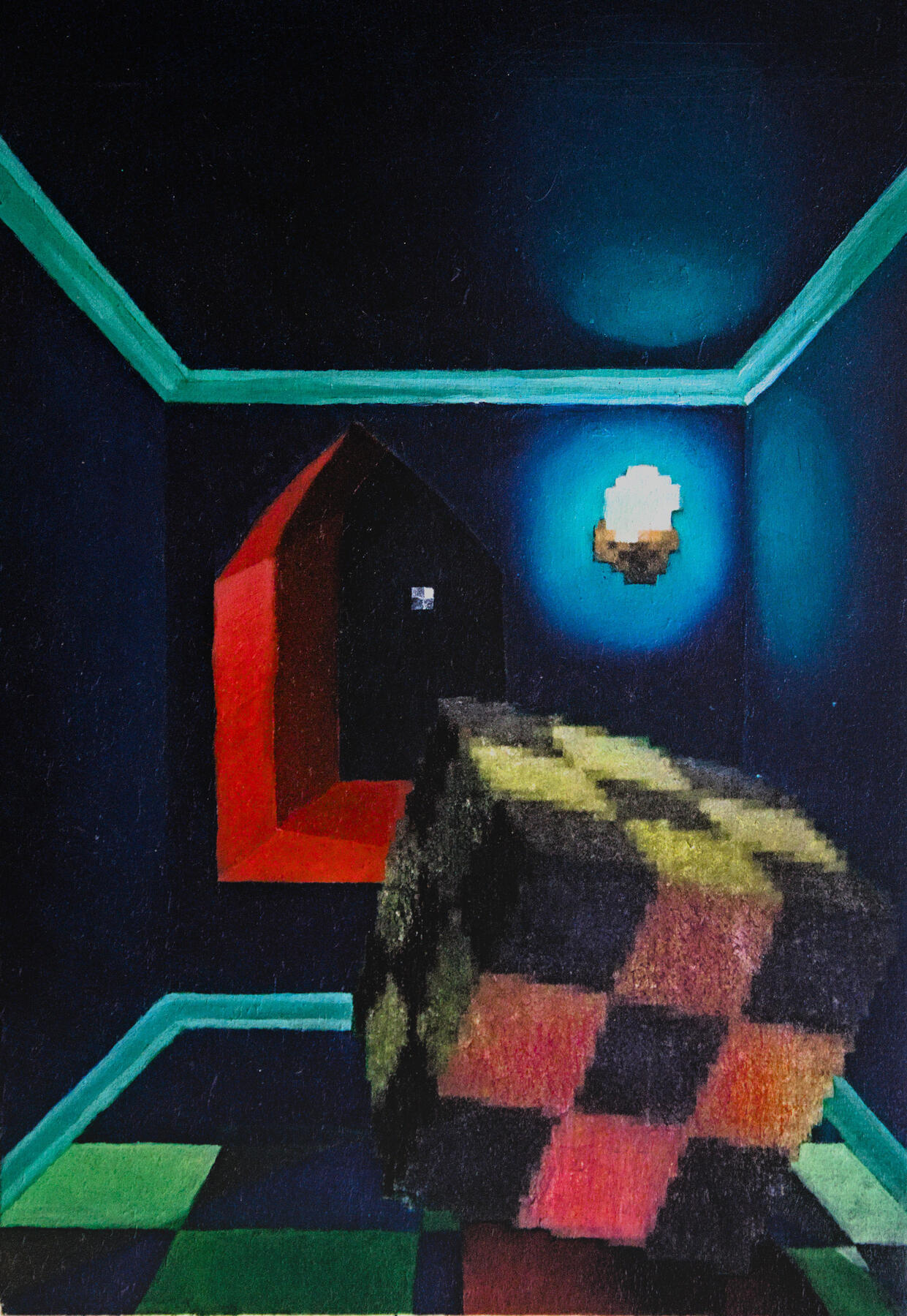 Interior Sketch I. Multimedia on Panel 2024