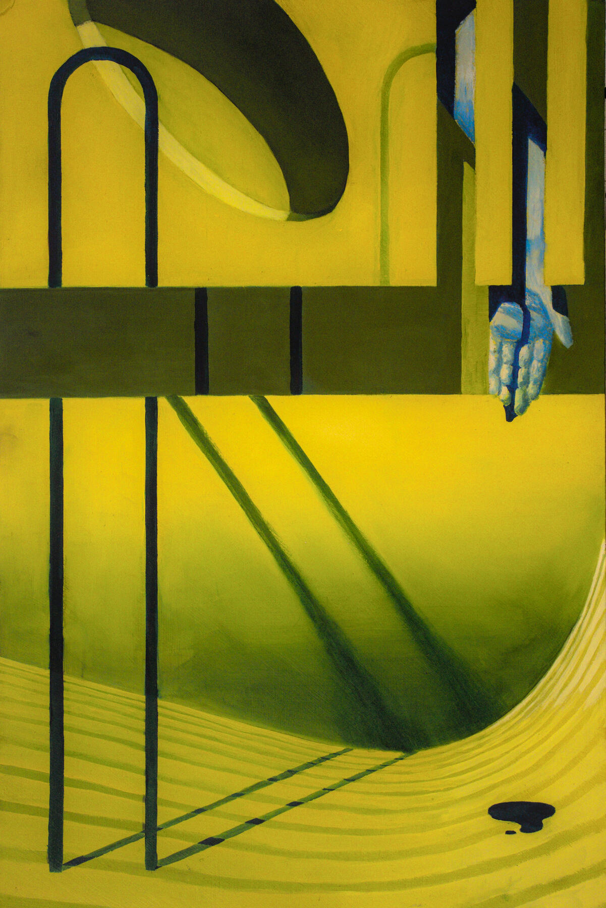 Interposition Oil on Masonite 2024